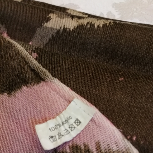 Fight Like A Girl Knit Tie Dye Scarf - Picture 3 of 7